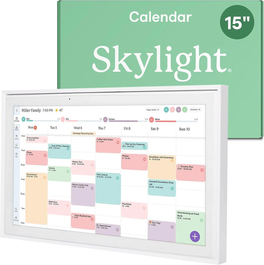 Skylight 15 In. Digital Calendar And Chore Chart, Wall Mount