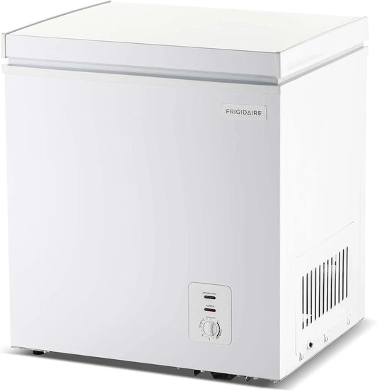 Frigidaire EFRF5003-BLACK Chest Deep Freezer-Garage-Ready, 5.0 Cu