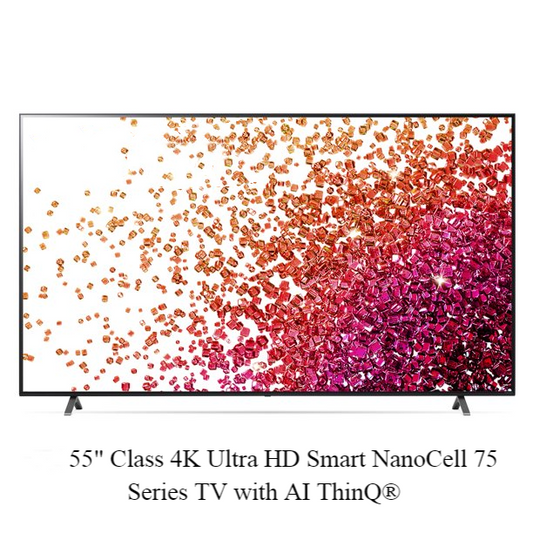LG 55 In. Class 4K Ultra HD Smart NanoCell 75 Series TV With AI ThinQ