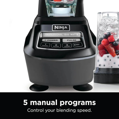 Ninja Mega Kitchen System, 1500 Watt Stand Mixer, 2.1 Liters And Food Processor, 8 Cups With 2 473 Ml Takeaway Cups