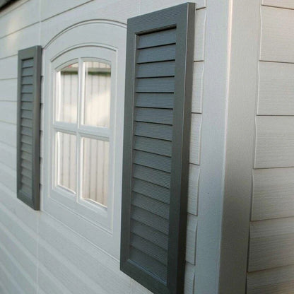 Side Entrance, 4.57 M W x 2.44 M D, Plastic Tool Shed