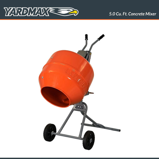Yardmax YM0146 5.0 Cu. Ft. Concrete Mixer