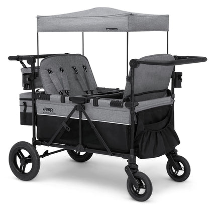 Jeep Wrangler Deluxe 4 Seater Stroller Wagon By Delta Children