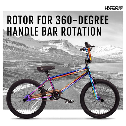 Hyper Bicycles 20 In. Jet Fuel BMX Bike For Kids, Recommended Ages 8 To 13 Years Old