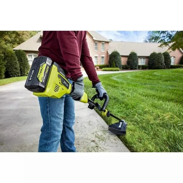 40V Brushless 20-inch Self-Propelled Hand Lawn Mower, Grass Trimmer And Leaf Blower With 2 Batteries And 2 Chargers