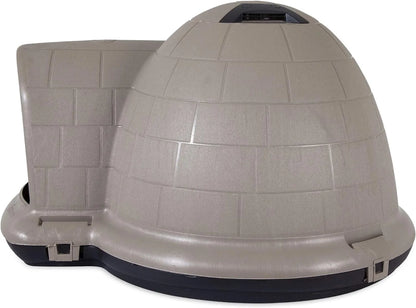 Petmate Indigo Dog House, Igloo Dog House, Made In USA With 90% Recycled Materials