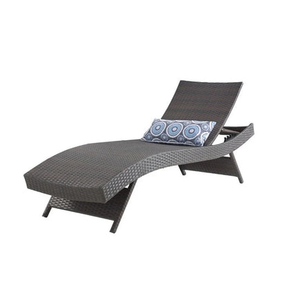All Weather Wicker Chaise Lounge, Set Of 2