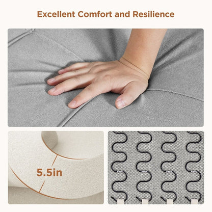 3-in-1 Adjustable Sleeper Sofa Bed, Pull Out Chair Sofa, Convertible Folding Bed For Living Room