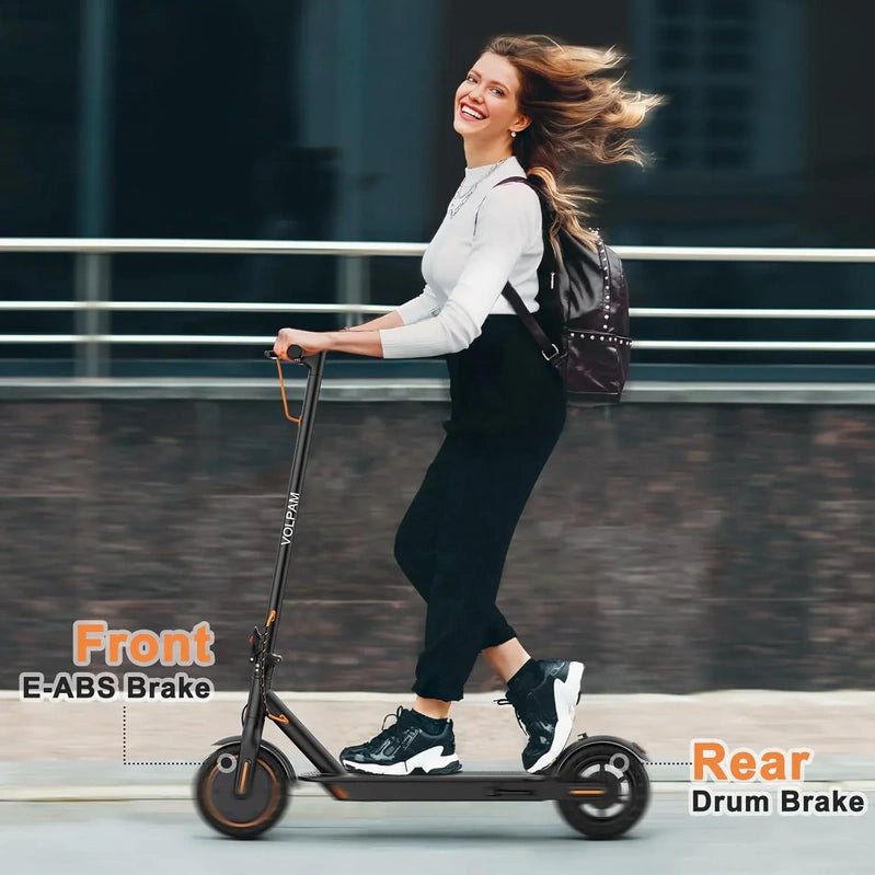 Electric Scooter 350W/500W Powerful Motor 8.5 In./10 In. Solid Tires 19/22Mph 28/21/12 Miles Range