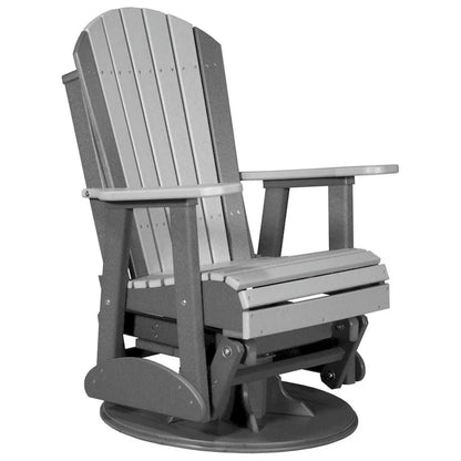 Poly Lumber Adirondack Swivel Glider Chair