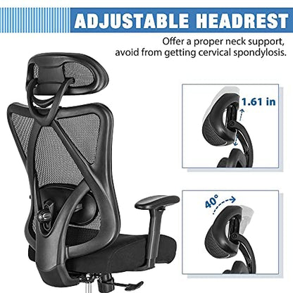 Sunnow Ergonomic Office Chair, Mesh Computer Desk Chair, High Back Executive Task Chair