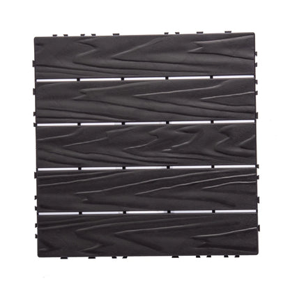 76-Pack Plastic Interlocking Deck Tiles, 68.80 Sq. Ft. Outdoor Plastic Flooring Super Durable And Waterproof All-Weather Indoor/Outdoor