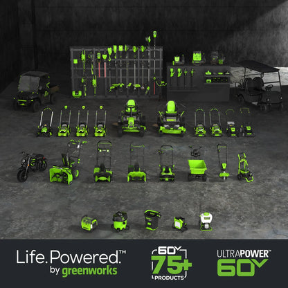 Greenworks 60V 8 In. Brushless Cordless Edger, 2.0 Ah Battery And Charger Included