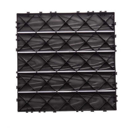 76-Pack Plastic Interlocking Deck Tiles, 68.80 Sq. Ft. Outdoor Plastic Flooring Super Durable And Waterproof All-Weather Indoor/Outdoor