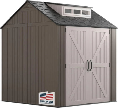 Rubbermaid Resin Outdoor Storage Shed With Floor