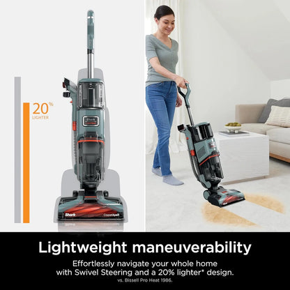 Shark CarpetXpert EX201 Carpet Cleaner, Cyan, Deep Cleaning With StainStriker, For Pets, Includes Spot And Stain Remover Tools