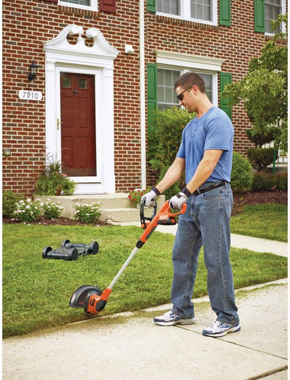 Black Plus Decker Combination String Trimmer, Lawn Mower, And Edger, Cordless 3-in-1