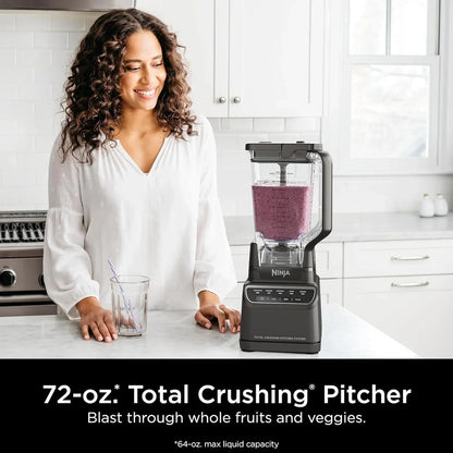 Ninja Mega Kitchen System 1500 Watt 72 Ounce Full Size Blender And 8 Cup Food Processor