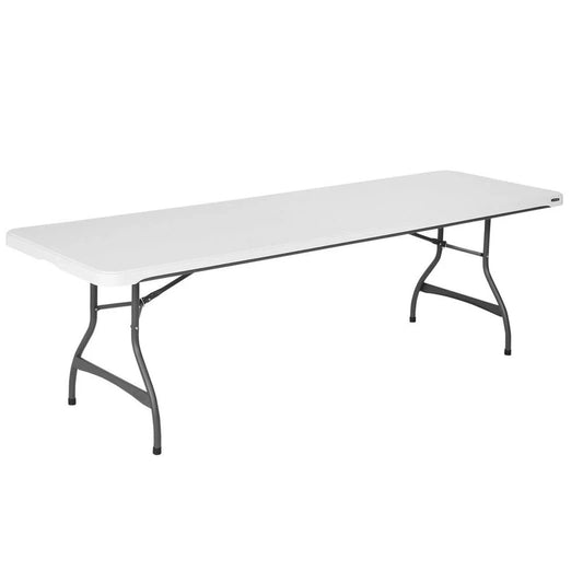 Lifetime 4-Pack Commercial Stacking 8 Ft. Folding Table, White, 80344