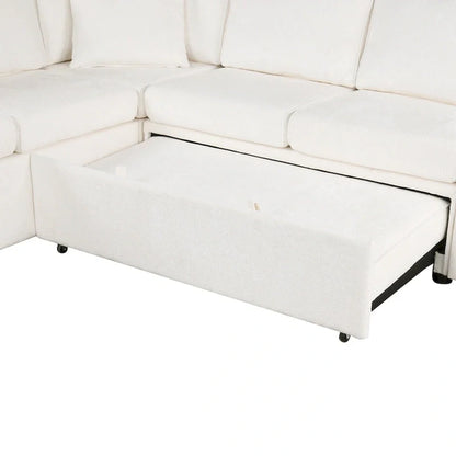 Sectional Sofa Pull-Out Sofa Bed Sleeper