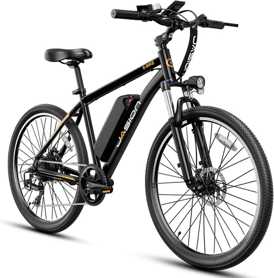 Jasion EB5 Electric Bike For Adults With Peak 40 Miles 20MPH Commuting Electric Mountain Bike