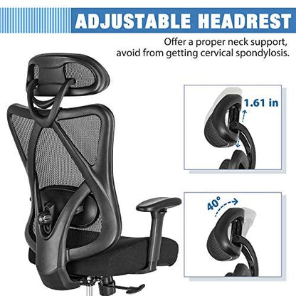 Sunnow Ergonomic Office Chair, Mesh Computer Desk Chair, High Back Executive Task Chair