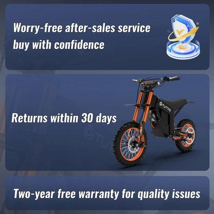 Tuttio Soleil01 Adult Electric Dirt Bike, With Branded Helmet, 2000W, 48V 21Ah Battery, 37Mph Full Suspension Mountain E-Bike