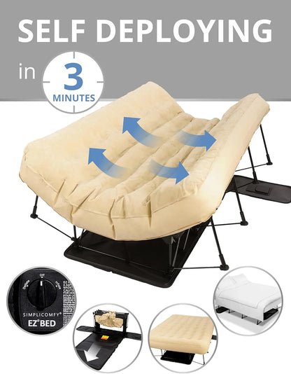 Simpli Comfy Queen Ez Air Mattress With Frame And Pump