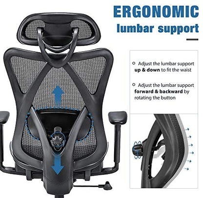 Sunnow Ergonomic Office Chair, Mesh Computer Desk Chair, High Back Executive Task Chair