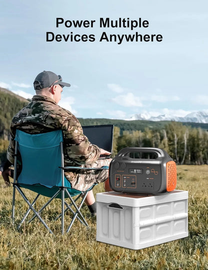 GreenOE Portable Power Station 1000W 1024Wh Solar Powered Generator With 100W Solar Panel