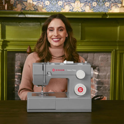Singer Heavy Duty 4452 High Speed Sewing Machine With Accessory Kit, Strong Motor With Enhanced Piercing Power, 110 Stitch Applications