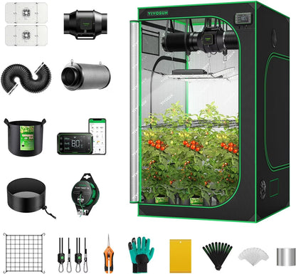 Vivosun Giy Smart Grow Tent System 2x2, WiFi-Integrated Grow Tent Kit, With Automate Ventilation And Circulation, E42A