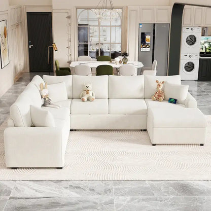 Sectional Sofa Pull-Out Sofa Bed Sleeper