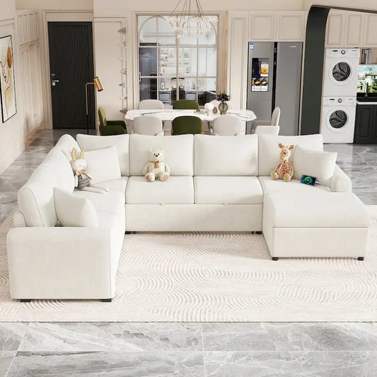 Sectional Sofa Pull-Out Sofa Bed Sleeper