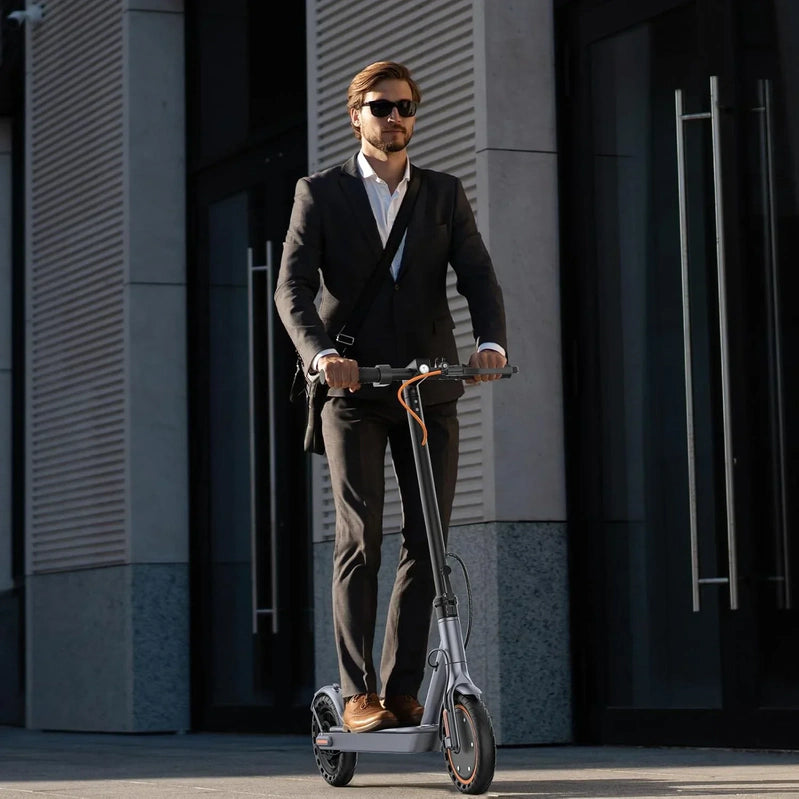 Electric Scooter 350W/500W Powerful Motor 8.5 In./10 In. Solid Tires 19/22Mph 28/21/12 Miles Range