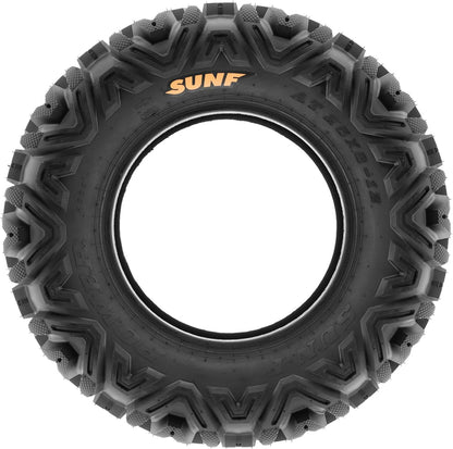 Set Of 4 ATV UTV All-Terrain Tires 25x8-12 Front And 25x10-12 Rear, 6 Pr, Tubeless A033