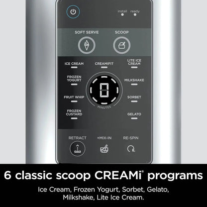 Ninja Swirl By CREAMi Ice Cream And Soft Serve Maker, Sorbet, Milkshake, Frozen Yogurt, Low Calories Program And More, 13-in-1, NC701