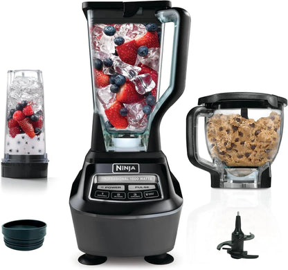 Ninja Mega Kitchen System, 1500-Watt, 72-Ounce Full-Size Blender And 8-Cup Food Processor With 2 16-Ounce To-Go Cups