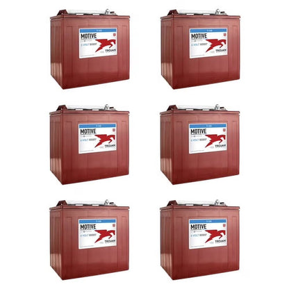 6-Volt Golf Cart Batteries, Trojan Battery 6V/225Ah T-105, 6-Pack, 36V