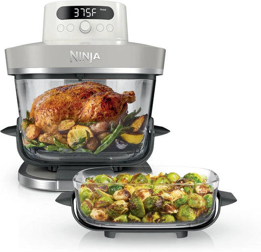 Ninja Crispi Pro 6-in-1 Glass Air Fryer, 6qt And 2.5qt Glass Containers With Storage Lids