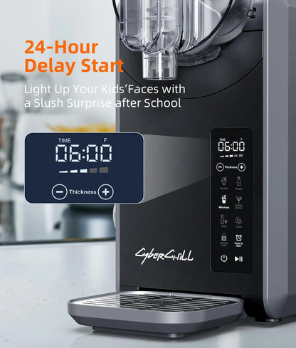 Slushie Machine, 24-Hour Delay Start And Cold Retention, 68 Oz Slushy Machine With Self-Cleaning Function