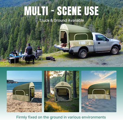Truck Bed Tent 5.5 Ft.-8 Ft. Suitable For 2 Plus 1 People Family Inflatable Pickup Truck Tent