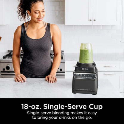 Ninja Mega Kitchen System, 1500-Watt, 72-Ounce Full-Size Blender And 8-Cup Food Processor With 2 16-Ounce To-Go Cups