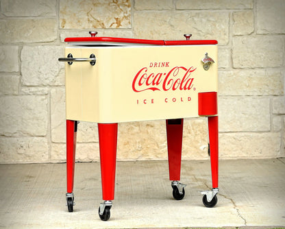 Leigh Country Licensed Coca-Cola Series Cp 98111 Metal 60 Qt. Outdoor Patio Cooler