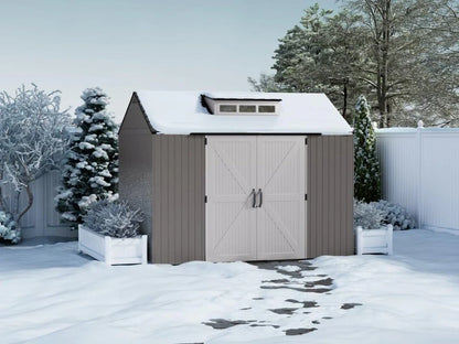 Rubbermaid Resin Outdoor Storage Shed With Floor