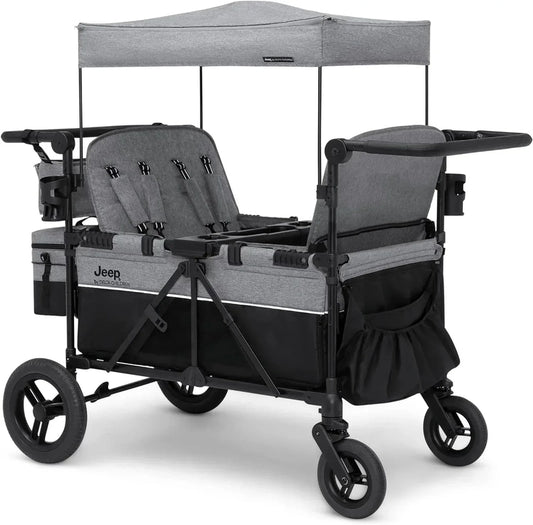 Jeep Wrangler Deluxe 4-seater Stroller By Delta Children Premium Quad Stroller