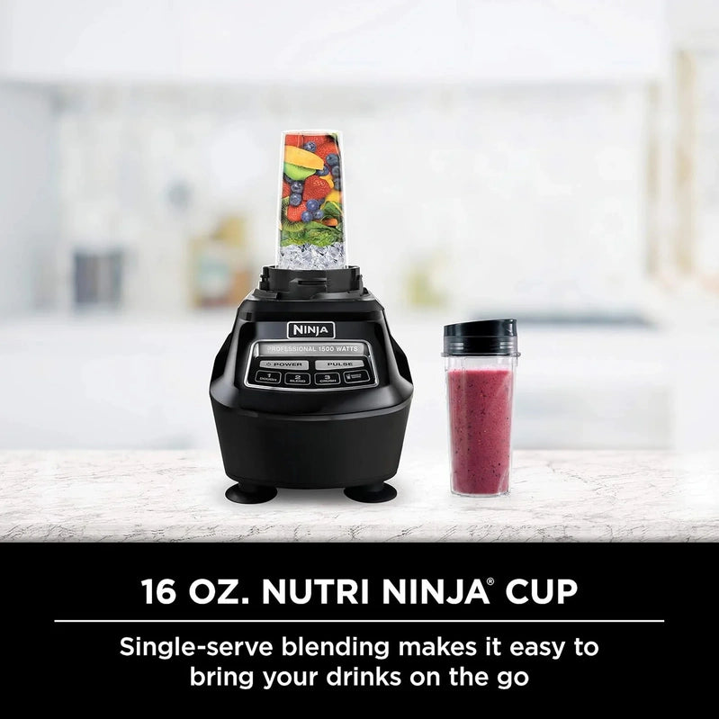 Ninja Mega Kitchen System, 1500 Watt Stand Mixer, 2.1 Liters And Food Processor, 8 Cups With 2 473 Ml Takeaway Cups