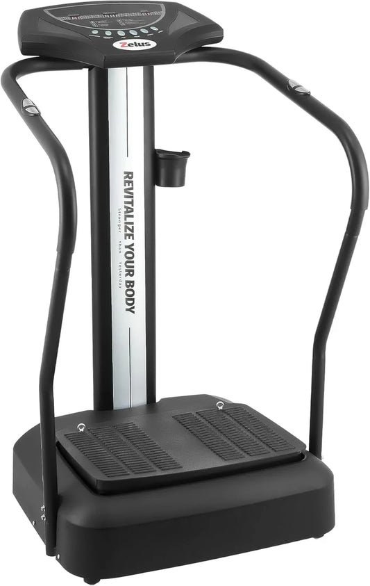 Whole Body Vibration Plate, 500W Vibration Plate Exercise Machine With 99 Levels 3 Preset Modes And 2 Resistance Bands