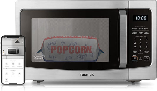 Toshiba 4-in-1 ML-EC42P, SS Countertop Microwave Oven, Smart Sensor, Convection, Air Fryer Combo, Mute Function