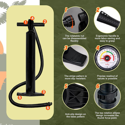 FunWater Inflatable Stand Up Paddle Board With Premium Sup Paddle Accessories, Non-Slip EVA Deck, 11'/10'6' Paddle